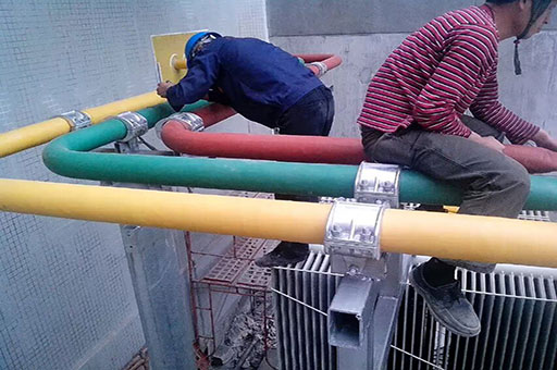 低压侧母线连接,低压母线槽连接图